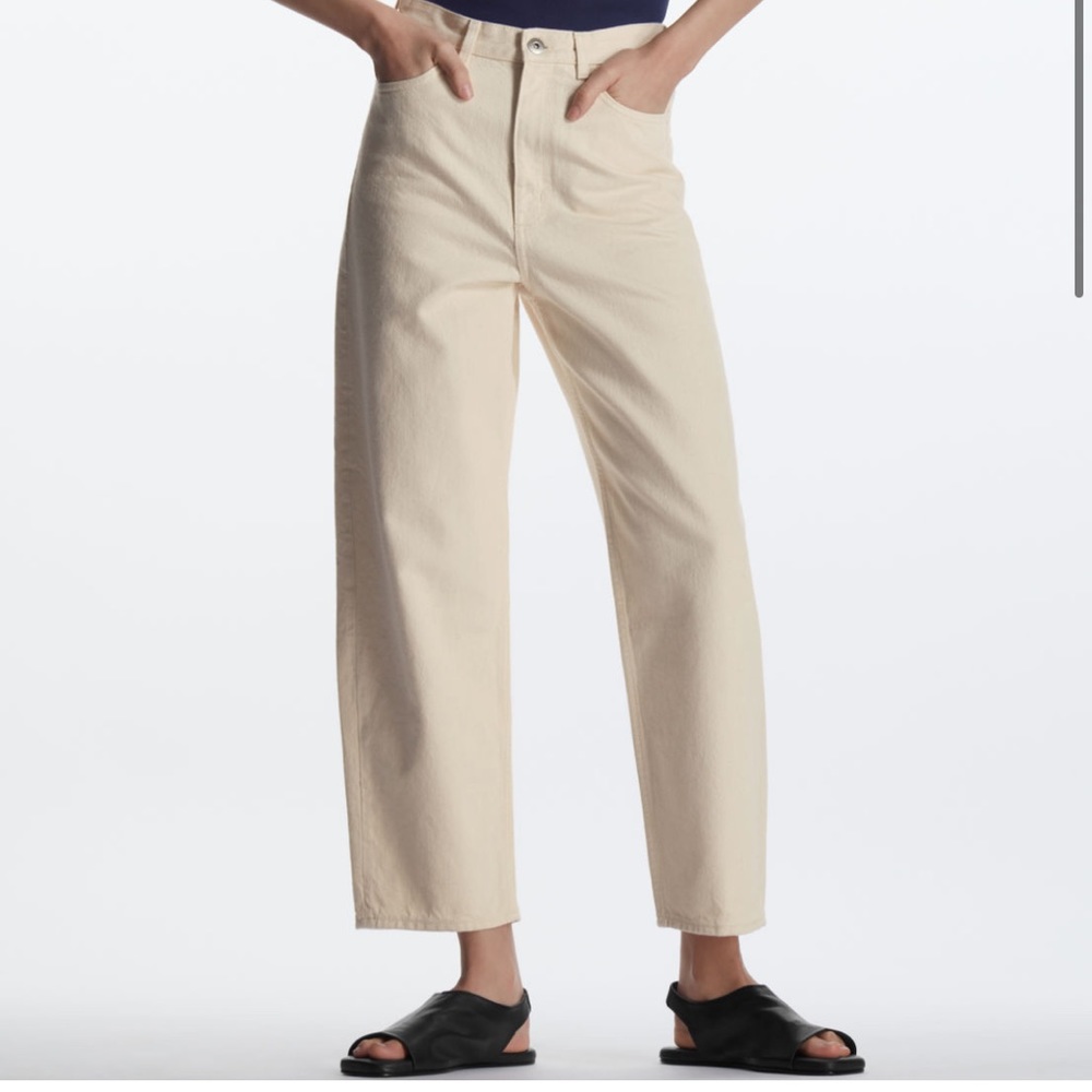 Organic cotton cream color jeans